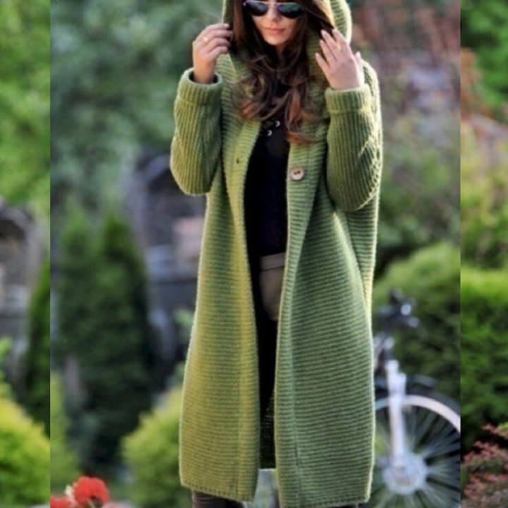 2024 New Design Women Fashion Designer Loose Lady Casual Sweater Plus Size Winter Coat Cardigan Mass Market Wholesale Customization