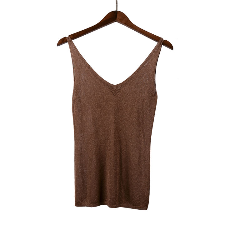 Wholesale Manufactory Spring Stylish Women's Sweaters Lady Knitted Vest Casual Wear Clothing Tank Top High-Quality Wholesale
