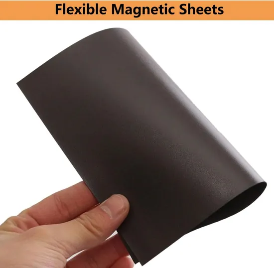 Customized Size Flexible Magnetic Sheet/ Roll Soft Rubber Magnet with Self Adhesive Permanent Magnetic Material Sticker