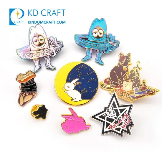 2020 Manufacturers Custom Metal Cartoon Animal Lapel Pin Badge Anime Glitter Enamel Pin Cute Lot for Sale