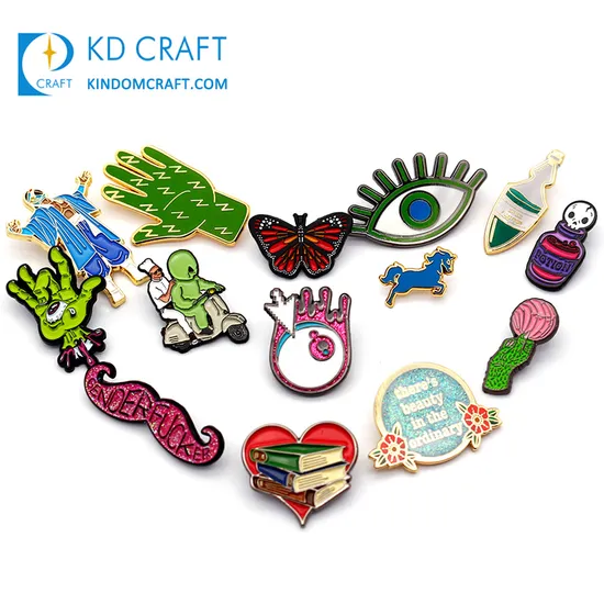 2020 Manufacturers Custom Metal Cartoon Animal Lapel Pin Badge Anime Glitter Enamel Pin Cute Lot for Sale