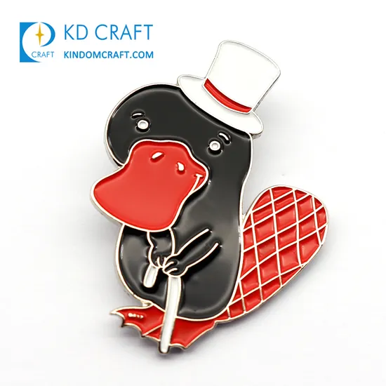 Custom Shaped Metal Promotion Funny Soft Enamel Party Lovely Cartoon Anime Lapel Badge Cute Animal Crossing Duck Pins for Sale