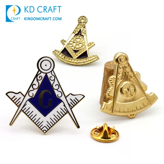 Customized Logo Tinplate Tin Kpop Cartoon Anime Button Pin Custom 3D Enamel Masonic Military Army Scout Pilot Wing Chaplain Security Guard Officer Metal Badge