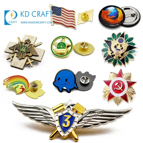 Fashion Custom Metal Gift 3D Logo Soft Hard Enamel Rainbow Gay Pride Football Cute Cartoon Animal Anime Button Flag Airline Pilot Wing Military Lapel Pin Badge