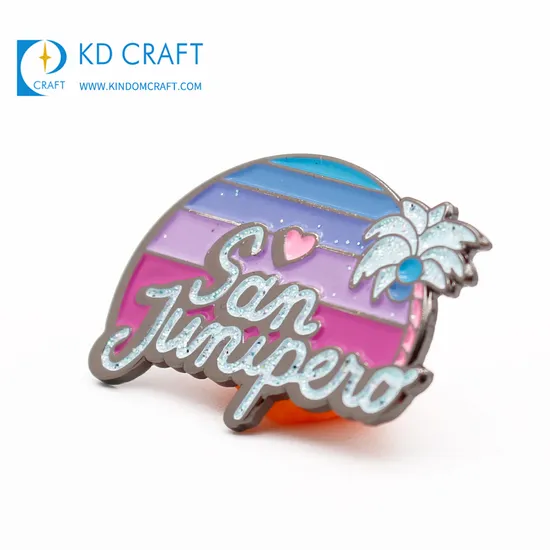 Manufacture Custom Heart Shaped Metal Lapel Pin Badge Colorful Soft /Hard Enamel Silver Plated Cross Stained Glass Enamel Pin