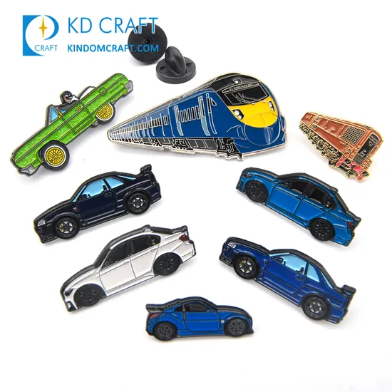 Manufacturer Cheap Custom Shaped Taxi Lapel Pin Badge Metal Charm Logo Soft Enamel Trading Car Pins for Sale