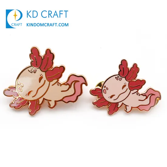 Unique Design Custom Metal Cartoon Cute Animal Baby Fish Mermaid Whale Dolphin Jellyfish Badge Hard Soft Enamel Lapel Fish Pin