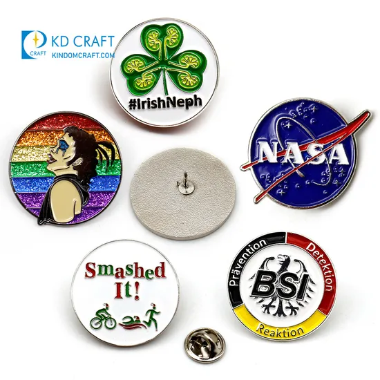 Wholesale Bulk Cheap Customized Metal Soft Hard Enamel Glitter Cute Cartoon Lapel Badge Logo Custom Hat Pin for Sale