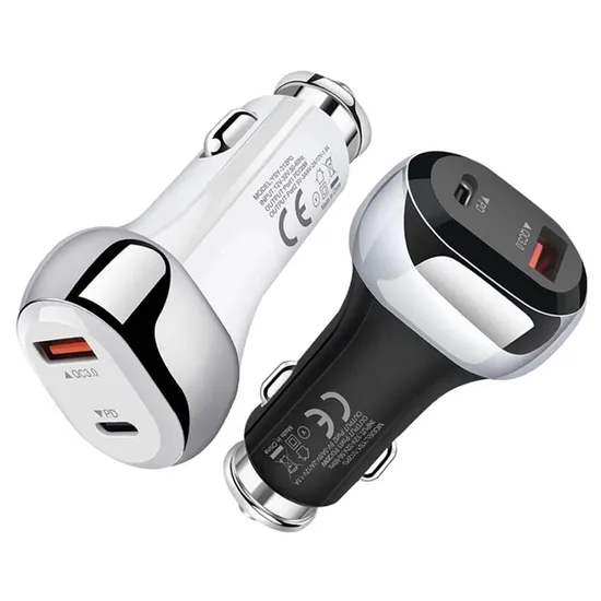 Car Charger Dual USB QC 3.0 Adapter Cigarette Lighter LED Voltmeter for All Types Mobile Phone Charger Smart Dual USB Charging