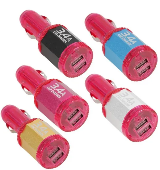 New Design 5V 2A Dual Ports LED USB Car Charger