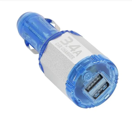 New Design 5V 2A Dual Ports LED USB Car Charger