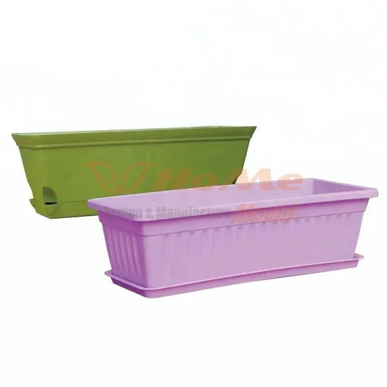 Hot Selling 2 Cavity Plastic Flower Pot Injection Mould in Door High Quality with Low Price