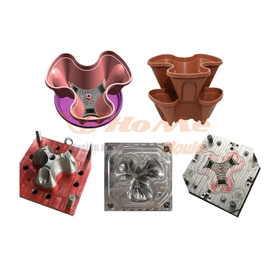 Industry Plastic Injection Mold Maker Direct Factory High Quality Plastic Flower Pot Mould