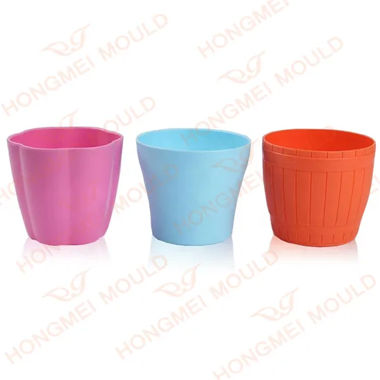 Low Cost Injection Molding Plastic Flower Pot Mould Plastic Potted Plants Mould