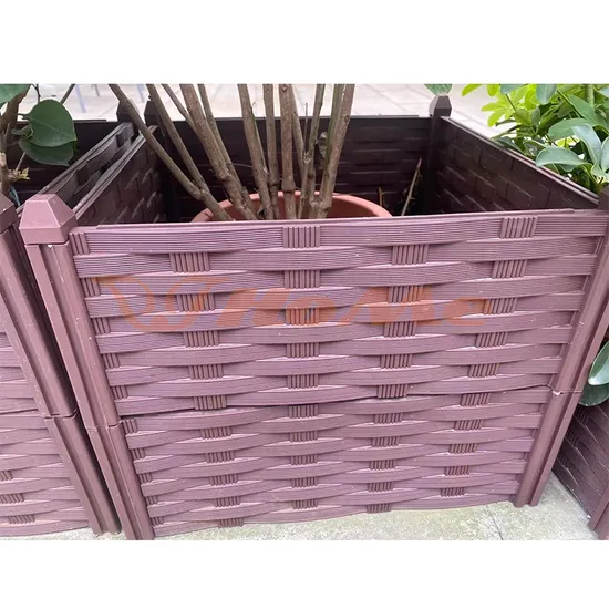 New Fashion Garden Planter Design Rattan Flower Pot Custom Plastic Injection Mould