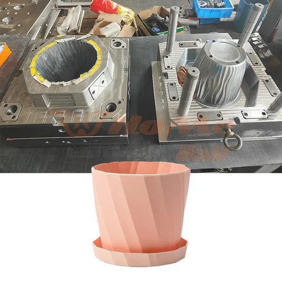 OEM Fashionable Precision Plastic Flowerpot Injection Mould with Tray