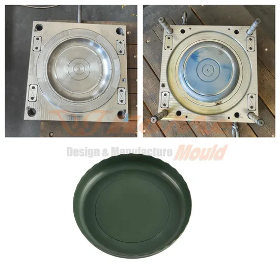 OEM Fashionable Precision Plastic Flowerpot Injection Mould with Tray