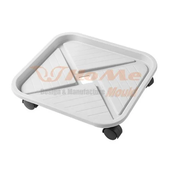 Plastic Injection Flowerpot Tray Mold Manufacturer Round Flower Pot Shelf Mould