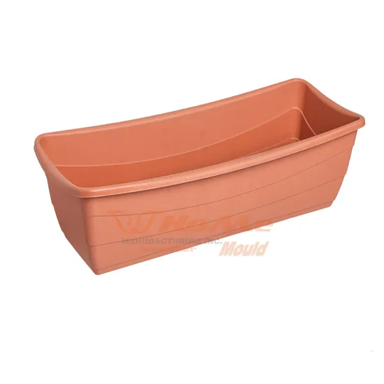 Plastic Thinwall Garden Plant Plastic PP Windowsill Planter Box Outdoor Rectangle Flower Pot Injection Mould