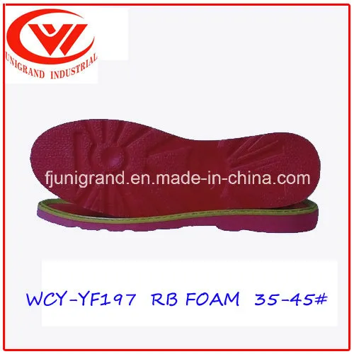 Newest Design Slip Resistance Outsole Durable Rubber Foam Sole