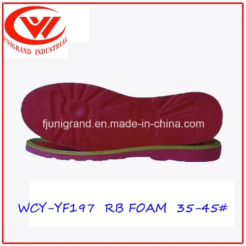 Slip Resistance Adults Rubber Foam Shoe Sole