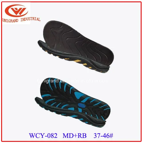 Top Selling Summer Sandals Outsole Outdoor Beach Sole with EVA and Rb Material