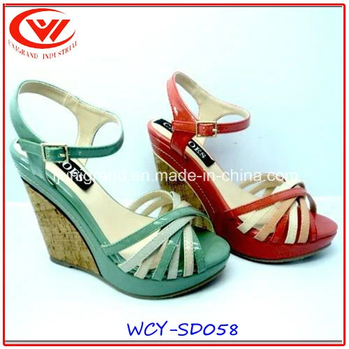 Wedge Heel Cork Sole for Ladies Sandals Women Shoes