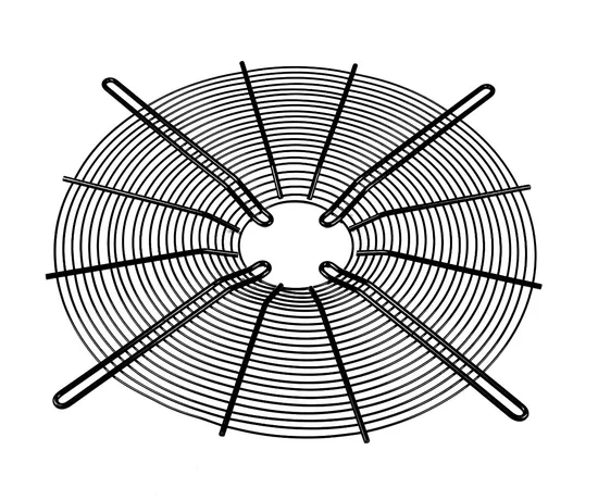 Fan Cover Industrial Motor Mesh Cover Axial Flow Fan Stainless Steel Protective Cover Round / Shaped Fan Wire Mesh Cover