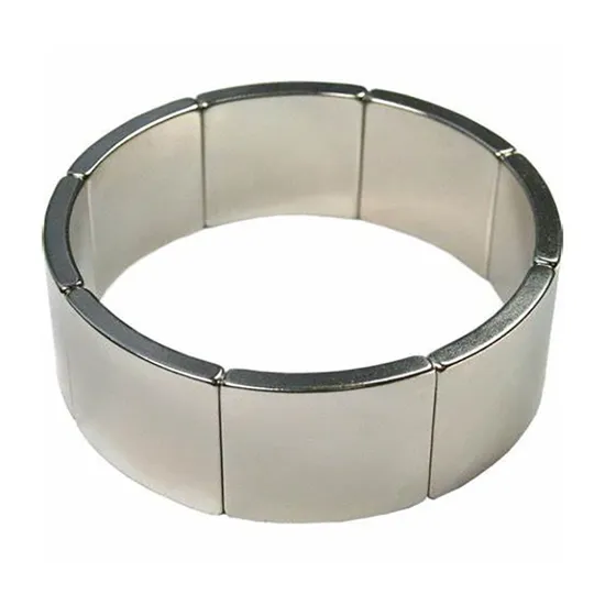 China Manufacturer Supply High Temperature Bar Magnet Neodymium N35sh N52sh Permanent Strongest Rotor Arc NdFeB Magnet