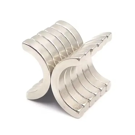 China Neodymium 6 Arc Segment Magnets Assemble to Circle