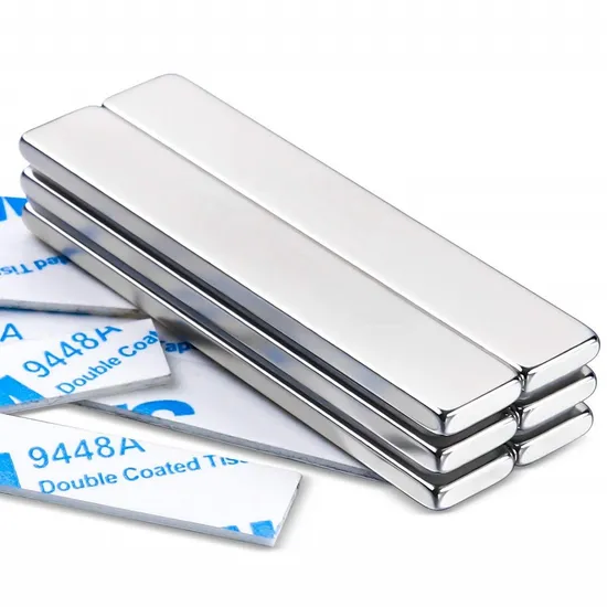 Competitive Price NdFeB Bar Rectangular Rare Earth Magnet with 3m Adhesive Tape