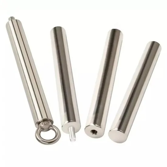 Magnetic Cylinder Neodymium Stirrer Magnet with Mounting Threads