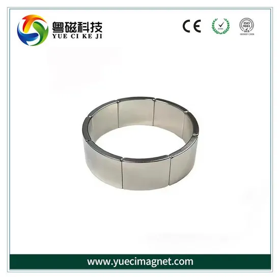 Manufacturer Custom N52 NdFeB Block Permanent Moto Magnet Strong Neodymium Arc Segment for High Efficiency Motors Magnet