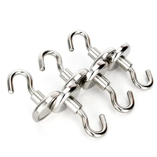 Neodymium Industrial Hooks/Heavy Duty Magnetic Hooks Magnet for Hanging