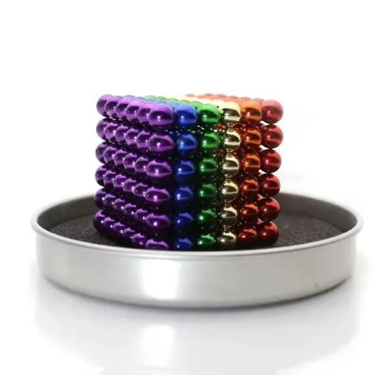 25 Years Manufacturer Rainbow Colorful Neodymium Magnetic Balls 216 512 1000 Toy Set