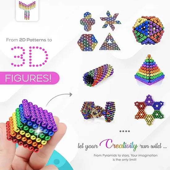 Color Magnetic Bucky Balls Hot Sale Big Bulk Color Neodymium Magnet Bucky Rainbow Magnetic Balls