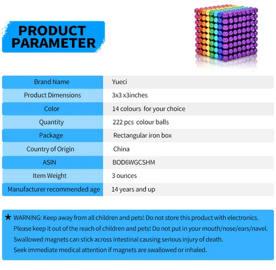 Free Samples Neocube Factory Wholesale Magnetic Balls with Neodymium Magnet