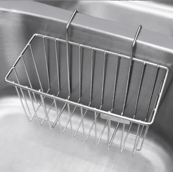 304 Stainless Steel Sink Drain Hanging Basket Storage Rack