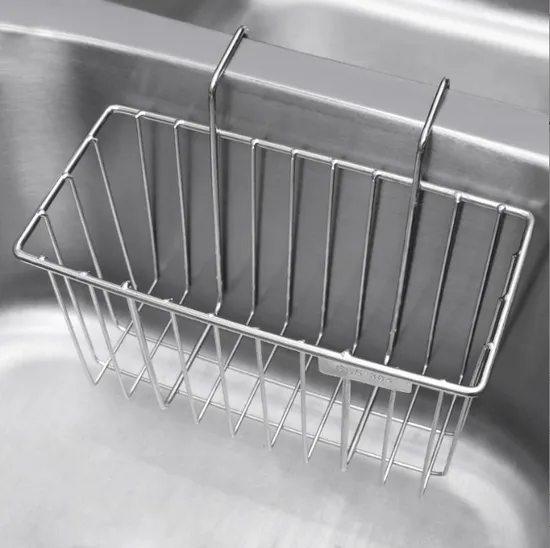 304 Stainless Steel Sink Drain Hanging Basket Storage Rack