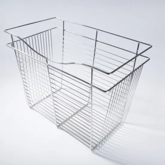 4 Tier Chrome Wire Shelving Unit with Slanted Shelves