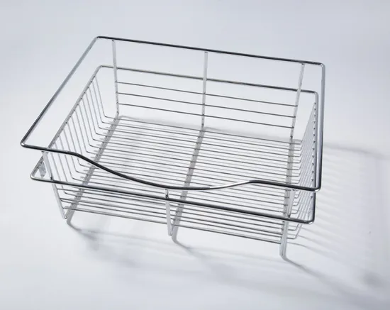 Custom Drainer Stainless Steel Wire Mesh Tray Basket Dish Drying Rack Wire Basket for Kitchen Cabinets