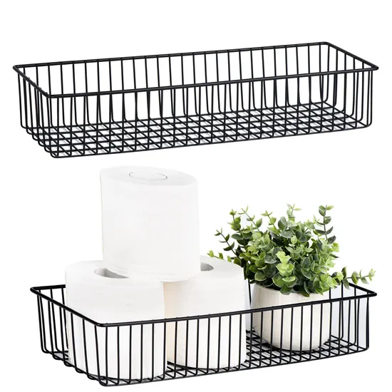 Customize Wholesale Multi-Size Household Kitchen Bathroom Storage and Finishing Metal Basket