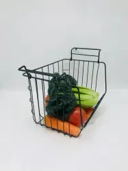 Customized Metal Wire Fruit Bowl Storage Basket for Kitchen Organization