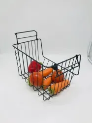 Customized Metal Wire Fruit Bowl Storage Basket for Kitchen Organization