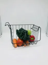 Customized Metal Wire Fruit Bowl Storage Basket for Kitchen Organization