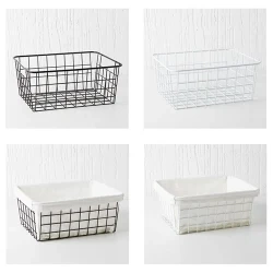 Home Kitchen Storage Organizer Metal Wire Storage Basket