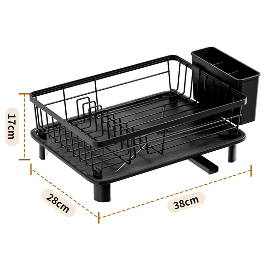 Kitchen Dish Drain Rack Household Countertop Dish Storage Rack Removable Sink Side Dish Storage Basket