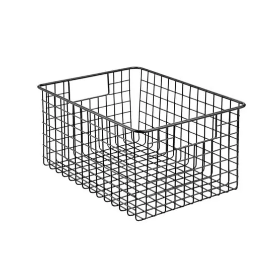 Kitchen & Bathroom Multifunctional Iron Basket Storage Basket