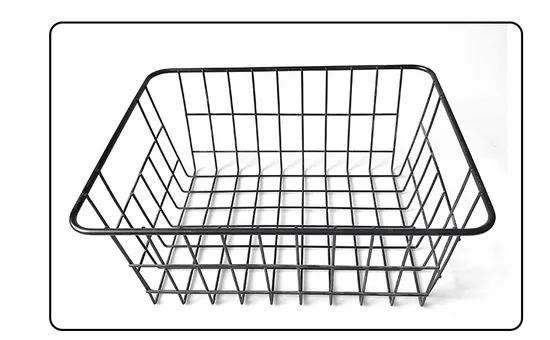 Kitchen & Bathroom Multifunctional Iron Basket Storage Basket