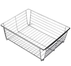 Metal Wire Supermarket Shopping Basket with Metal Handle